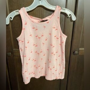 GAP kids girls pink flamingo tank size large